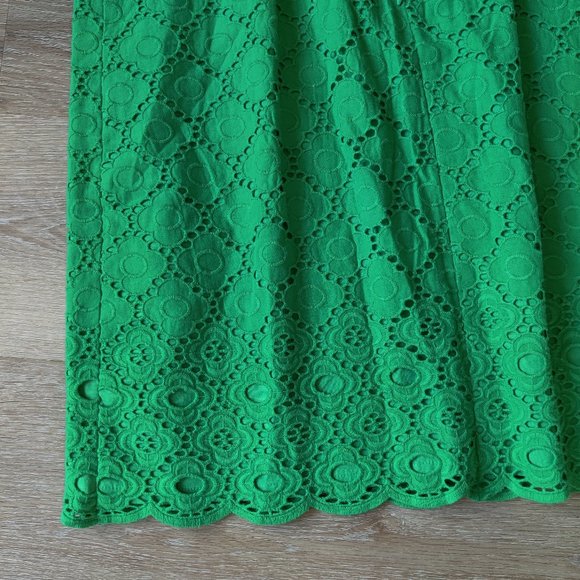 Talbots Dresses Talbots Green Overlay Dress Poshmark